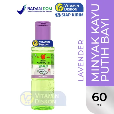 CAP LANG MINYAK KAYU PUTIH BABY LAVENDER | Minyak Kayu Putih Bayi Perut Kembung Masuk Angin Penghangat Tubuh Meredakan Gatal Lavender Aromaterapi