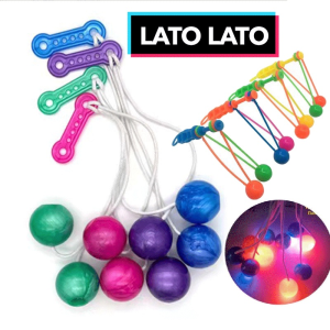 NEW Big Lato Lato Toy 4cm Kids Latto Toys with Handle Old School Games Pro-clackers Edition Ball Viral Bola Latto Toy for Children Gift