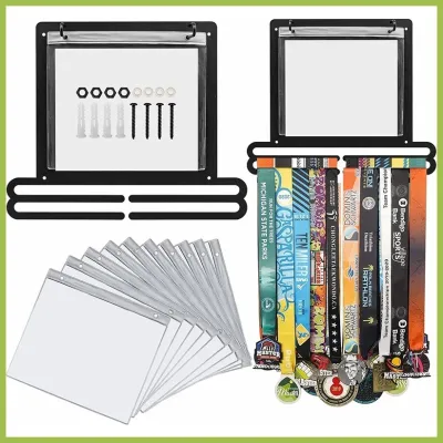 Medal Hanger Display Bib Holder Marathon Running Bib Holder For Gymnastics Race Soccer Swim Running