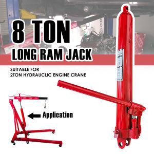 millionhardware - 8 Ton Hydraulic Hand Pumps Ram (2 Ton Engine Crane) with Arm Replacement For Engine Crane Lift Jack