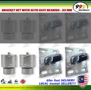 999  BRACKET SET WITH AUTO GATE BEARING / WELDING PLATE WITH BEARING SET / MAIN GATE / HOUSE GATE / WROUGHT IRON / BESI HOLLOW / FOLDING BEARING GATE / AUTO BEARING