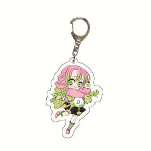 YF Demon slayer 6cm Keychain Anime Acrylic Bag Pandant Keyring Key Chain student seriesTanjirou Nezuko Zenitsu character FY