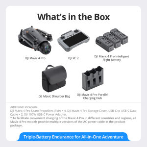 【NEW】DJI Mavic 4 Pro - Camera Drone | 100MP Hasselblad Camera| 51-Min Flight Time| Infinity Gimbal