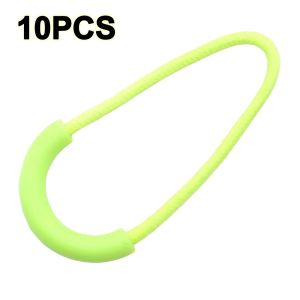 MODERNLUX 10pcs Hình chữ U Dây khóa Nhựa Dây Đầu khóa Khóa Dụng cụ dây thừng Phụ kiện hành lý ngoài trời
