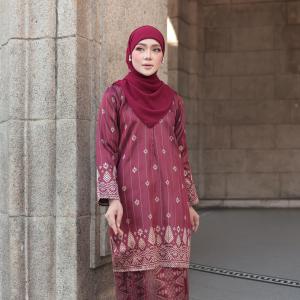 RAYA2026 SONGKET TENUN KURUNG MODEN BALQIS XS TO PLUS SIZE 5XL BURGUNDY RICHBROWN TEAL BLUE MYMOMCOLLECTION