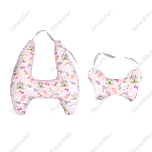 BayanMart Removable Washable Liner Safety Car Pillow for Kids Long Travel Sleeping Pillow for Baby Neck Support