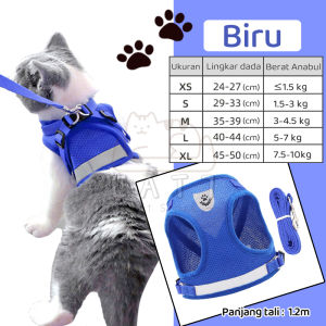 ROMPI HARNESS + TALI TUNTUN ROMPI KUCING ANJING MURAH TALI TUNTUN MURAH CAT DOG LEASH