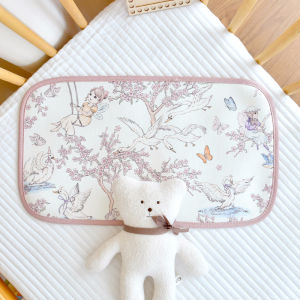 Newborn Ice Silk Cloud Pillow Summer Cool Baby Protection Pillow Breathable Anti-Spitting Cushion Towel