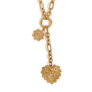 Simple Necklace Fashionable Heart Pendant Necklace Fashion Neck Perfect for Youthful Couples or Close Friend