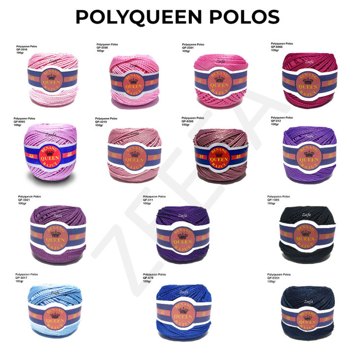 ZF Benang Rajut Poly Queen Polos Benang Rajut Untuk Amigurumi