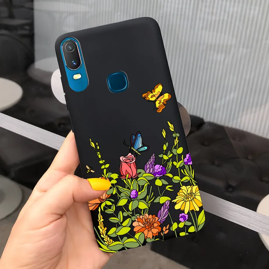 For Vivo Y11 2019 Case Vivo 1906 Soft Silicone Stylish Art Painted