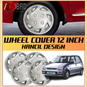 Car Wheel Cover Tyre Center Hub Cap Steel Rim Perodua Kancil 12 Inch Rim Set VIVA MIRA L2 L5 KE20