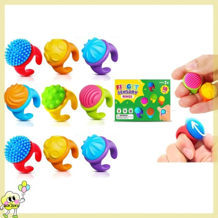 GOKZOKU 18Pcs Decompression Fidget Toys Relieve Anxiety Stretchy ...