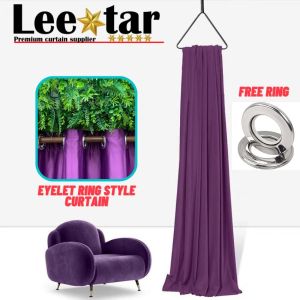 G9 Purple RING Type Blackout Curtain | Thick and Beautiful Curtain for Window Sliding Door Living Room & Bedroom | Affordable Ready Made Langsir