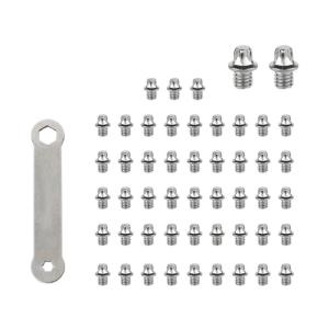 50Pcs Road Bike Pedal Screw 4mm Threading Bolts Pin Nails Bicycles Pedal Spikes Bicycles Accessories Easy to Use