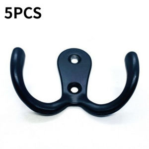 5Pcs Zinc Alloy Antique Hooks Metal Double Head Storage Hooks Door Wall Hanger Hanging Hooks