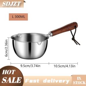SDJZT Dài Xử Lý Sáp Nóng Chảy Nồi Thép Không Gỉ Tự Làm Thơm Nến Xà Phòng Sô Cô La Bơ Handmade Xà Phòng Jug Nước Nóng Cà Phê Sữa