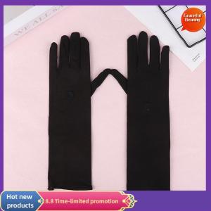 Graceful 1 cặp găng tay Kem chống nắng lái xe găng tay căng Phụ Nữ Chống UV giữa dài thoáng khí găng tay cho mùa xuân mùa hè Găng tay mỏng