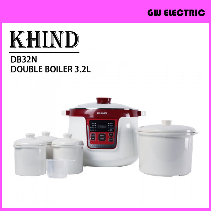 KHIND DB32N DOUBLE BOILER 3.2L Lazada