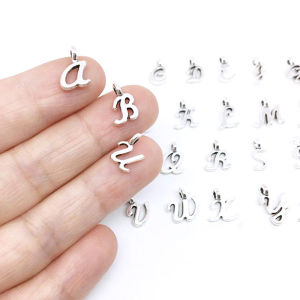 [haoh] 26Pcs 26 English Alphabet Letters Charms Pendants DIY Handmade Jewelry Craft