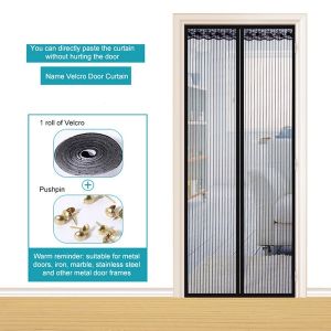 【Worth-Buy】 Magnetic screen door heavy duty insect proof net curtain with powerful magnet and full frame no gaps insect proof door