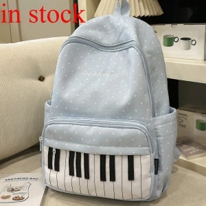 Personalized Piano Mochilas Mujer Polka Dot Print Large Capacity Bag Trendy Simple Bolsas Backpack Bags for Woman