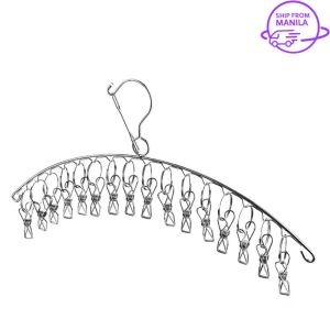 10/16Clips Stainless Steel Clothes Hanger - Windproof Clothing Drying Rack Clips - Socks Underwear Laundry Holder