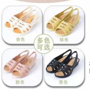 WomenS Wedge Sandals Versatile Comfortable Casual Non-Slip Durable Soft Sole Waterproof Suitable For Middle-Aged And Elderly Women