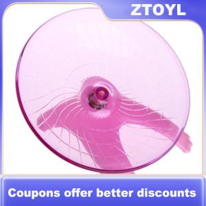 【ZTOYL】 Running Disc Flying Saucer Exercise Wheel Toy for Mice Dwarf Hamsters Pet 18cm