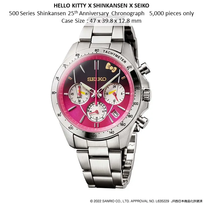 Pre Order HELLO KITTY X SHINKANSEN X SEIKO 25th ANNIVERSARY