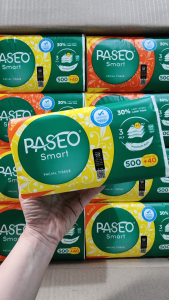 ( 1 Paket 4 Pax) PASEO SMART Premium  540 (500+40) 3Ply Tisu Wajah Facial Tissue Lembut Dan Tebal