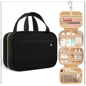 SWIFTTIDE Foldable Makeup Bag Large Capacity Waterproof Cosmetic Handbag Fashion Hanging Beauty Kit Bag Travel