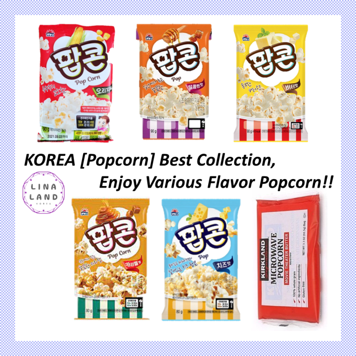 KOREA [Popcorn] Best Collection, you can eat Various Flavor Popcorn Lazada Singapore