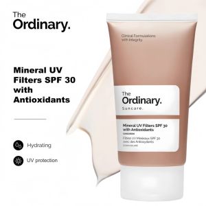 The Ordinary SPF30 Mineral Sunscreen 30ml Non‑Nano Physical UV Filters Antioxidant & Hydration Complex Soothe Stressed Skin Fragrance‑Free Reef‑Safe Vegan Daily Sun Care For Sensitive Skin