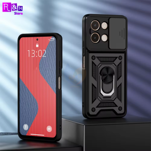 Case Vivo Y28 4G Military Slide Camera Premium Grade Ring Magnetic Bumpers Armor Shockproof Kick Stand