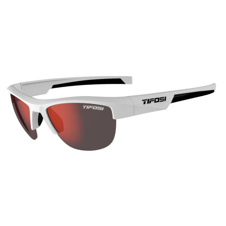 Tifosi Sunglasses แว่นกันแดด รุ่น STRIKEOUT Matte White (Smoke Red