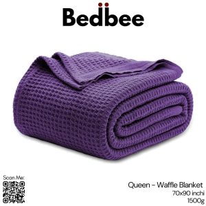 Selimut Thermal Blankets Pure Cotton 70x90 inches For Bed 100% Cotton Waffle Weave Blankets Cozy and Soft Woven Blankets Selimut Hospital Viral