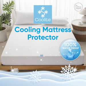 Thebeddingscompany Coolite Cooling Waterproof Mattress Protector Breathable Mattress Cover Single Super Single Queen King 100% Waterproof