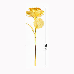 Hoa Hồng Lá Vàng 24K Hoa Hồng Nhân Tạo Quà Tặng Sinh Nhật Ngày Lễ Tình Nhân Hoa Hồng Nhựa