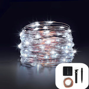 Solar christmas light outdoor waterproof Led String Lights 7M 12M 17M 22M 32M Garland Festoon Led Lights Waterproof Wedding Party Brithday Decoration fairy lamp for Home Garden