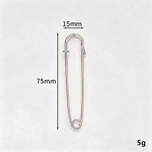 20pcs Large Safety Pins 7.5/10cm Brooch Spring Lock Fasteners DIY Sewing Tools Apparel Accessories