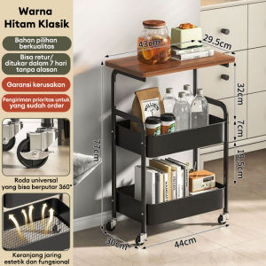 Rak Troli Susun Rak Penyimpanan Dapur Dengan Roda Rak Dapur Rak Kamar Mandi