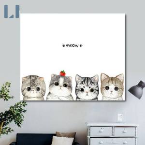 Tranh sơn dầu số hóa LIM Art – Tranh tô màu theo số Mèo