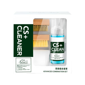 QINGXIANG 4 in 1 premium sneaker cleaning kit white shoe cleaner kit whitening decontamination soft and hard brush dry cleaning foam suitable for all types of shoes