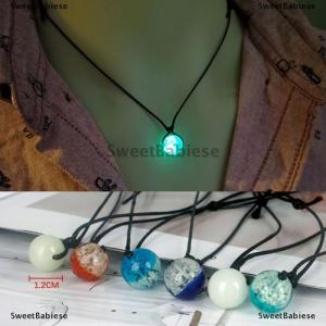 [COD] SweetBabiese Bracelet for Women Glowing Gem Charm Jewelry Leather Rope Halloween Pendant Hollow Luminous Stone Pendant Necklace Gifts