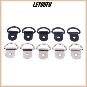 Christmas gift LEYOUFU 10pcs Stainless Steel D Shape Pull Hook Tie Down Anchors Ring Iron Cargo Tie Down Ring For Trailers RV Boats Accessories