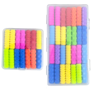 14/28Pcs Ergonomic Writing Aid Pen Grips Soft Silicone Pen Grip Pencil Holder Grip For Kids Toddler Student Handwriting