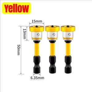 5Pcs Magnetic PH2 Hex Shank Screwdriver Bits / High Hardness Cross Positioning Drill Bits / Anti-slip Drywall Plasterboard Locating Head / Durable Chrome Vanadium Steel Electric Drill Hardware Accessories