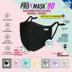 ✅【 Authentic Original ProXmask 90 】3Dcontour 5ply Protective Reusable Mask prox washable filter│HeiQ│BFE90│Anti-Microbial│Water Repellent│Nose Wire│Adjustable Earloop│Adult Kids│PROXMASK90│Pastel color mask @LMK