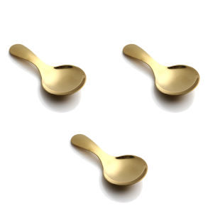 CHENJIE High Quality Stainless Steel Condiment Sugar For Kid Children Dinnerware Coffee Spoon Teaspoon Stirring Spoon Coffeeware